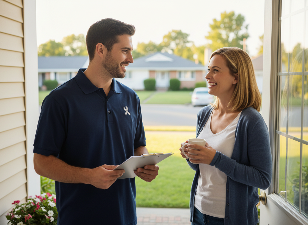 Plumbing professional at work